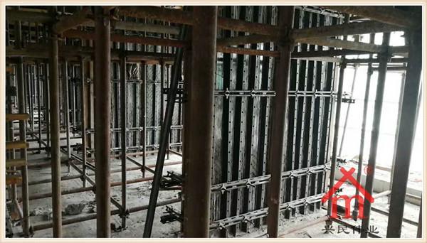 江门墙体钢背楞体系