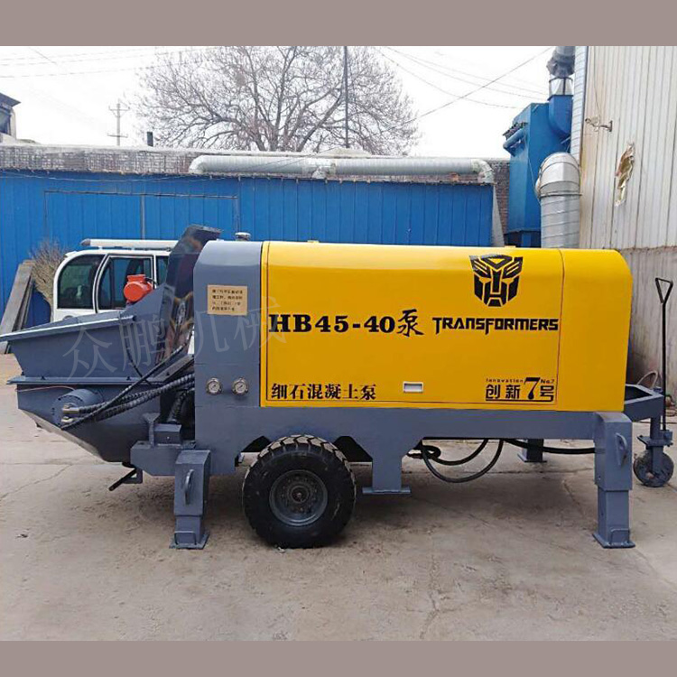 众鹏HB55-50大型混凝土输送泵 细石砂浆输送泵 二次构造柱泵