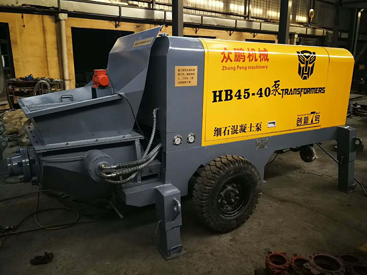 众鹏HB40型混凝土输送泵生产厂家 细石砂浆输送泵 二次构造柱泵上料机