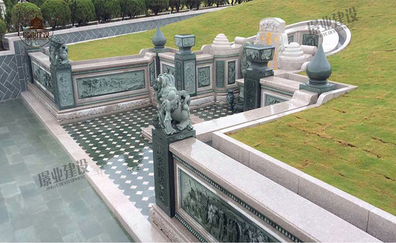 专业加工设计生产各种高端墓园石制品