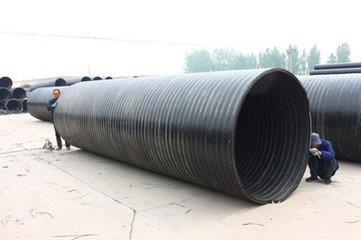 北京供应HDPE双平壁钢塑复合排水管规格
