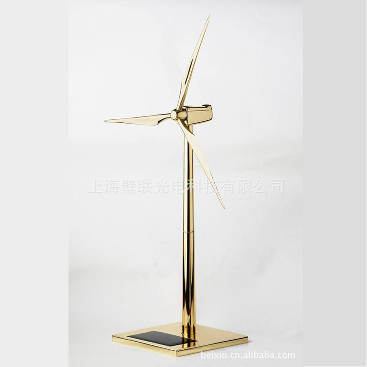 上海专业制作高档金属太阳能风车模型