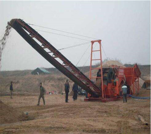 移动式洗砂机 大型轮式清洗沙子设备 沙场矿山筛沙洗沙机器