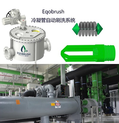 壳管式板式反冲洗除垢装置EQOBRUSH在线管刷系统