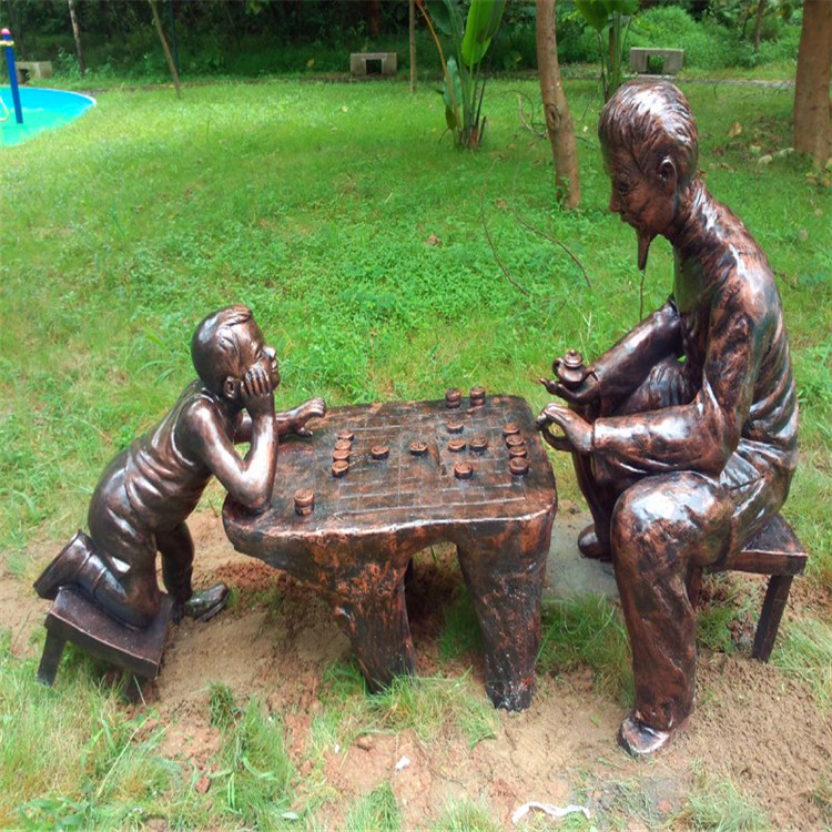 梅州玻璃钢人物雕塑厂家定制小区公园人物雕塑制品