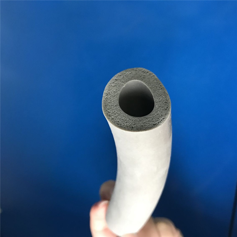 灰色发泡管 耐高温海绵管 耐腐蚀软管 硅胶管