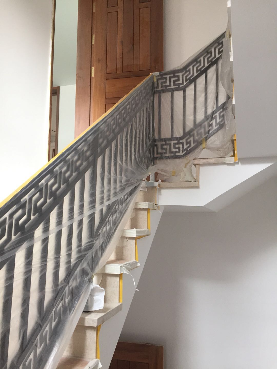 别墅装饰用304不锈钢砂面黑钛抗指楼梯扶手