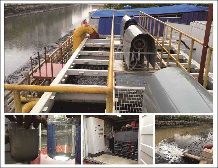 移动式超磁净化河道水处理设备