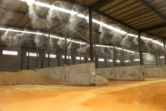 内江砂石厂降尘喷淋上门设计-砂石厂降尘喷淋