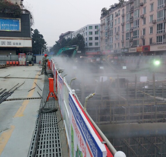 灞桥料场围挡喷淋系统厂家 工地塔吊除尘喷淋