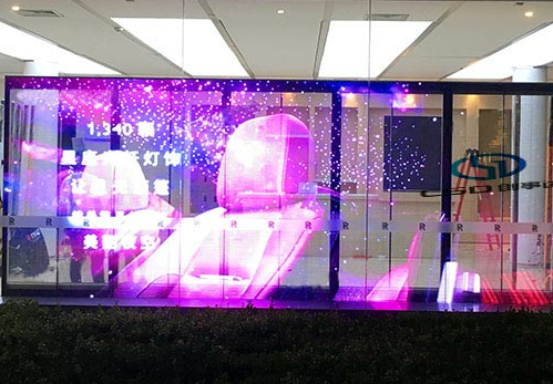 厂家直销LED透明玻璃全彩显示屏 创意电子广告显示屏专业定制