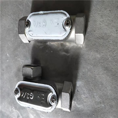 黄石BHC-DN20-A防爆铸铝穿线盒型号，铝合金直通过线盒报价