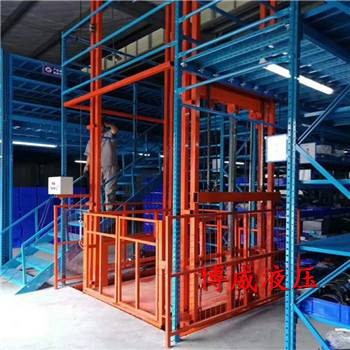 钢丝绳链条导轨式货梯 多层家用载货升降货梯 -济南博威厂家生产