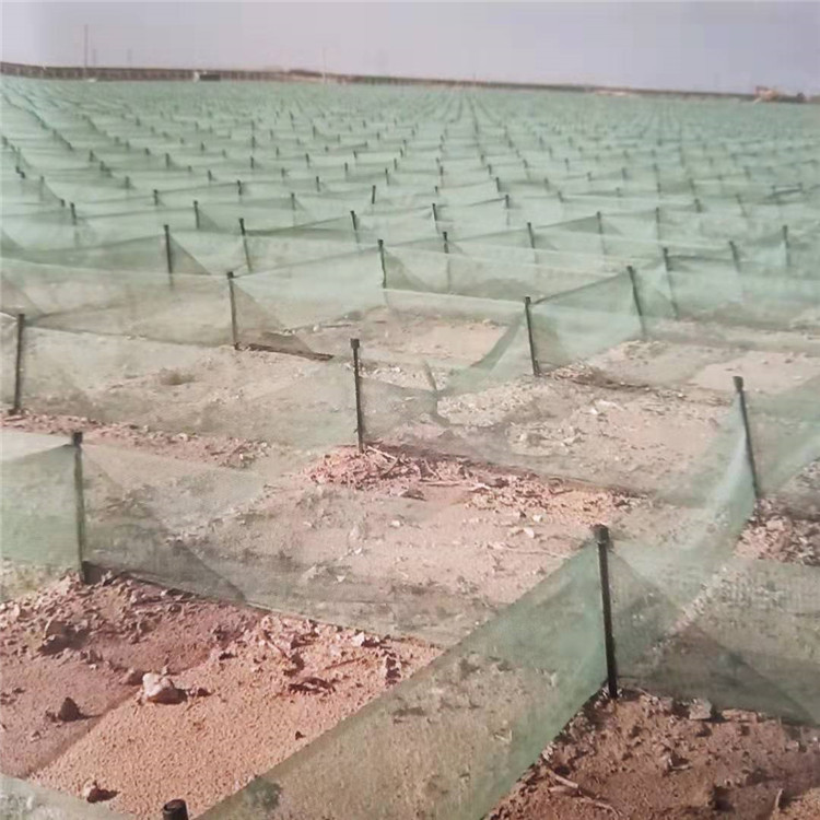 新疆铁路防沙网，聚乙烯防沙固沙网，平织沙障厂，高立式固沙障