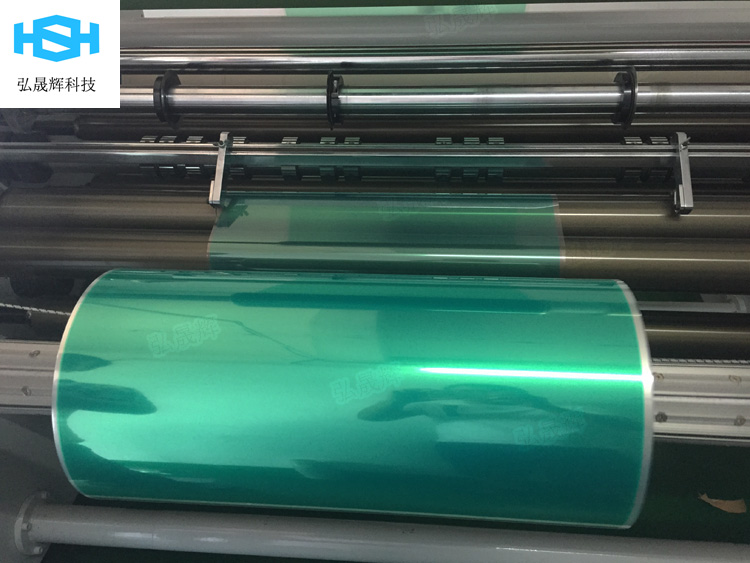 厂家涂布硅胶PET绿色胶带 喷涂遮蔽胶带耐温230度