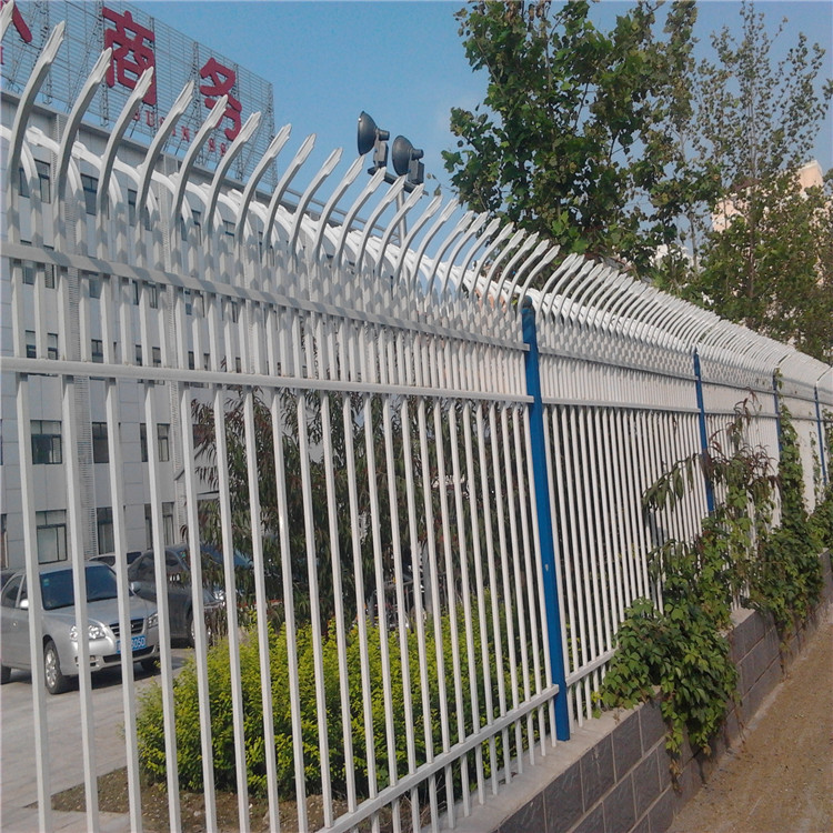 安斯杰供应优质新钢护栏网 工厂院墙围栏 双向弯头 锌钢围栏现货报价