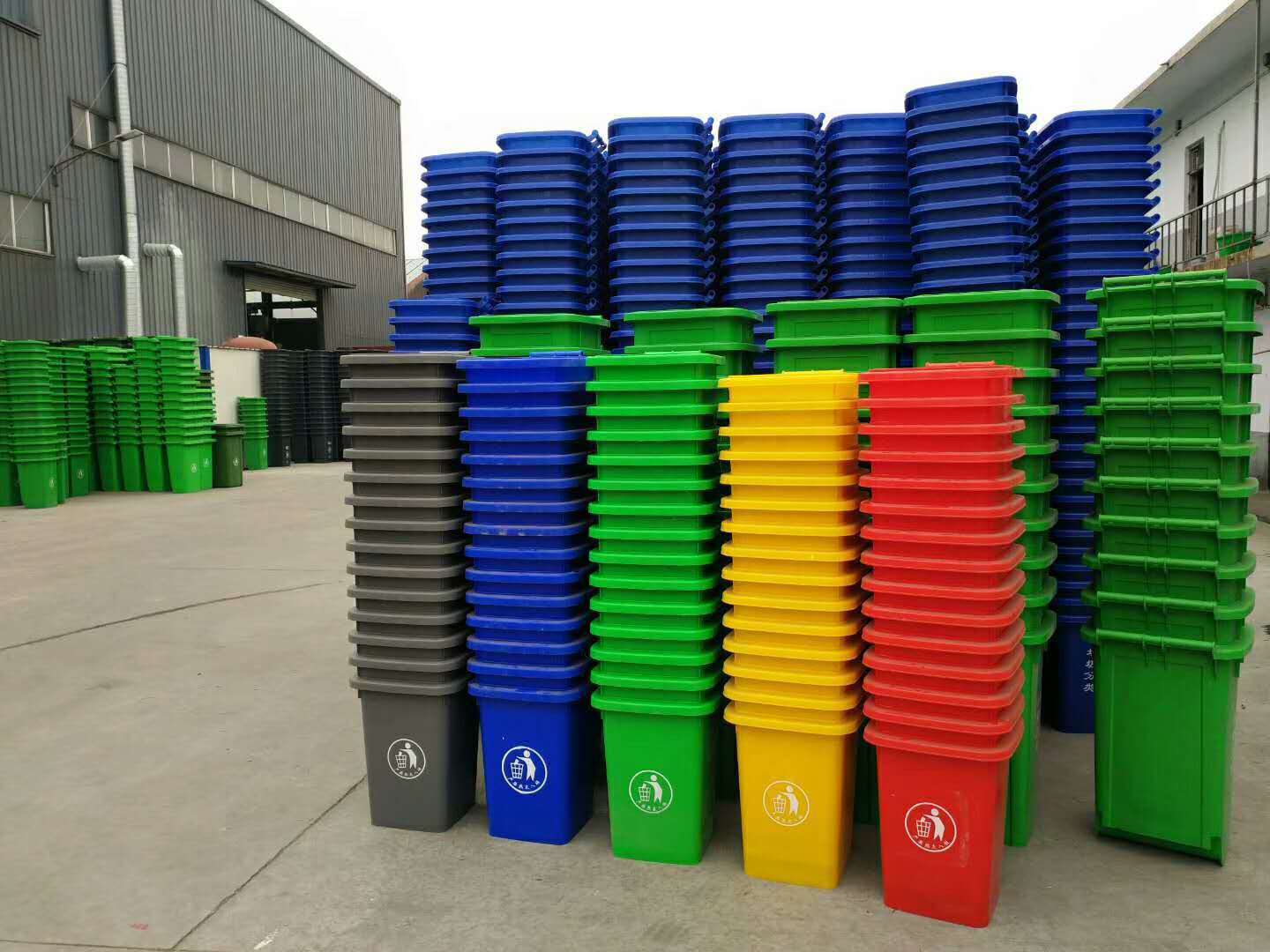 120L环卫塑料垃圾桶电话 献县创佳环卫设备有限公司