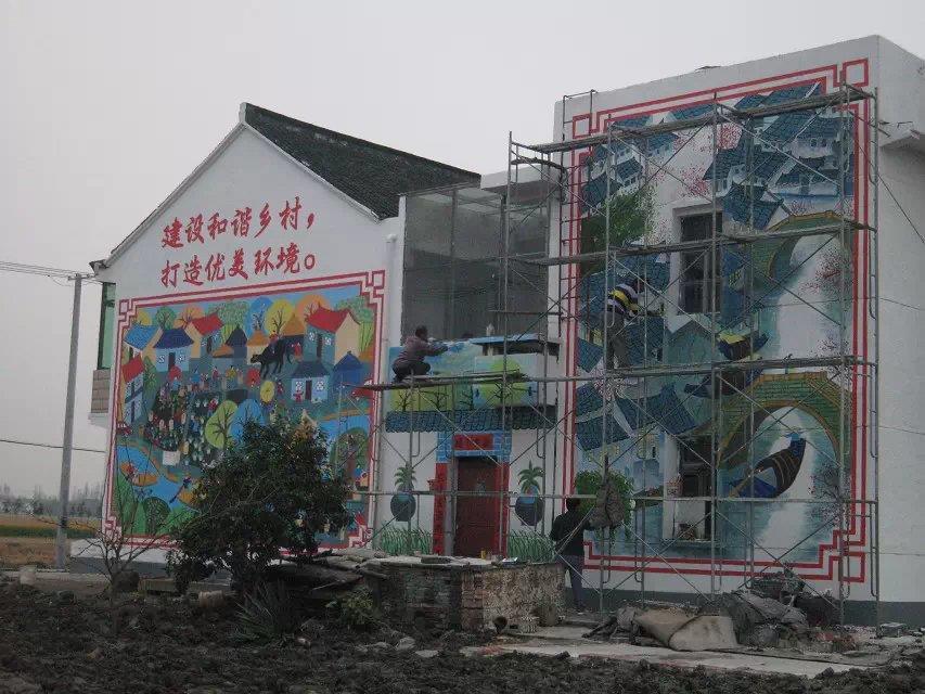 济南墙体做旧 幼儿园彩绘