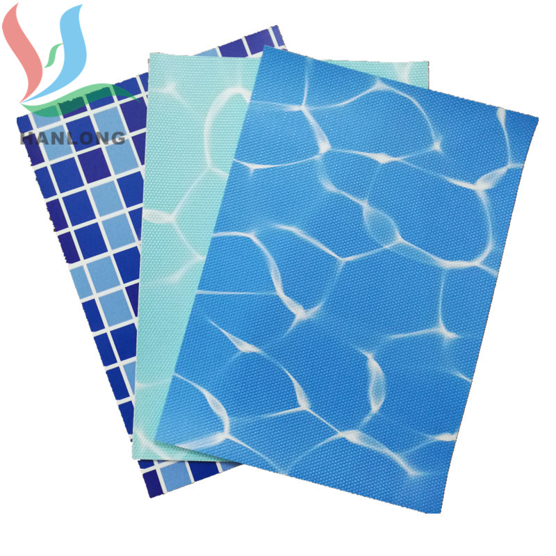 PVC泳池防水布 防水胶膜 泳池内衬 水波纹水池布