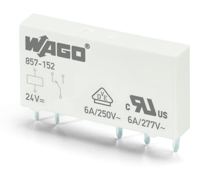 857-152基础继电器/WAGO万可代理分销 /24VDC/6A原装供应