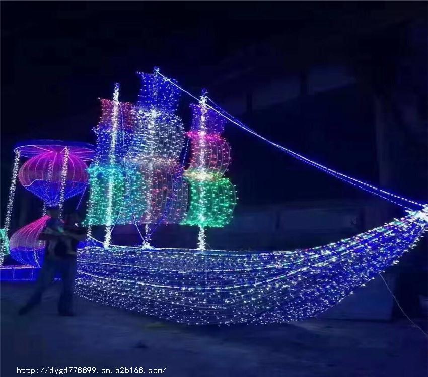 LED滴胶企鹅马拉车造型灯定做 灯熠光电