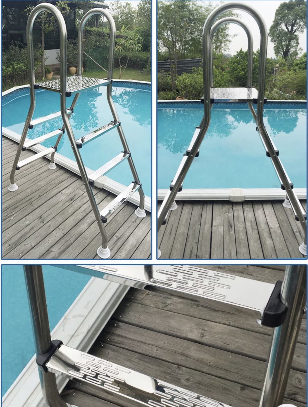 游泳池扶梯的厂家报价，304不锈钢水下扶梯系列产品