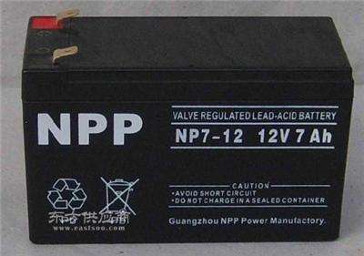 耐普蓄电池NP12-17Ah 12V17AH太阳能免维护电池