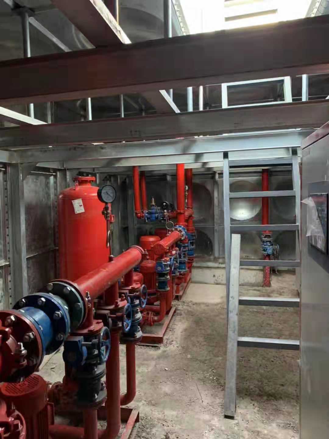 箱泵一体化无浮泵站地埋式消防水箱 现场安装