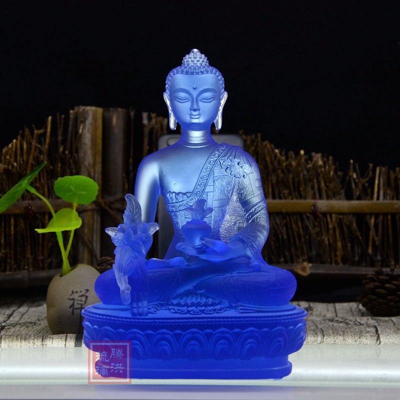 广州琉璃佛像厂家琉璃观音像佛教摆件用品定制
