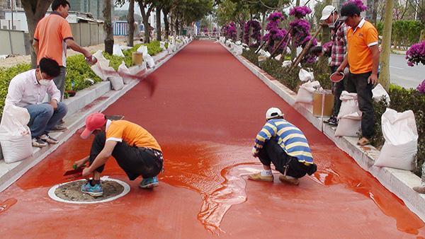 乐东黎族自治县喷涂型彩色沥青路面