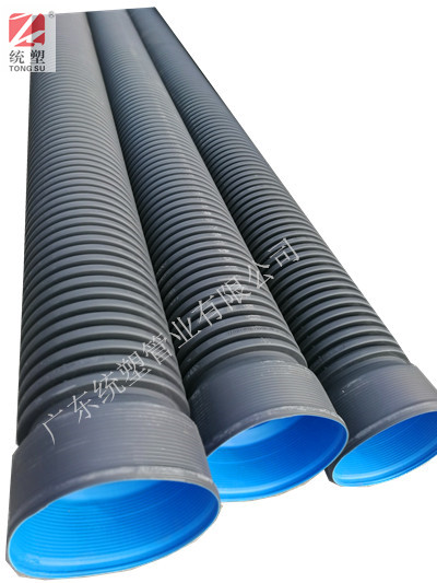 专业排污管厂家 统塑HDPE双壁波纹管大量批发