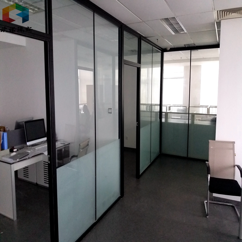 南京屏风玻璃隔断墙铝合金办公室高隔间