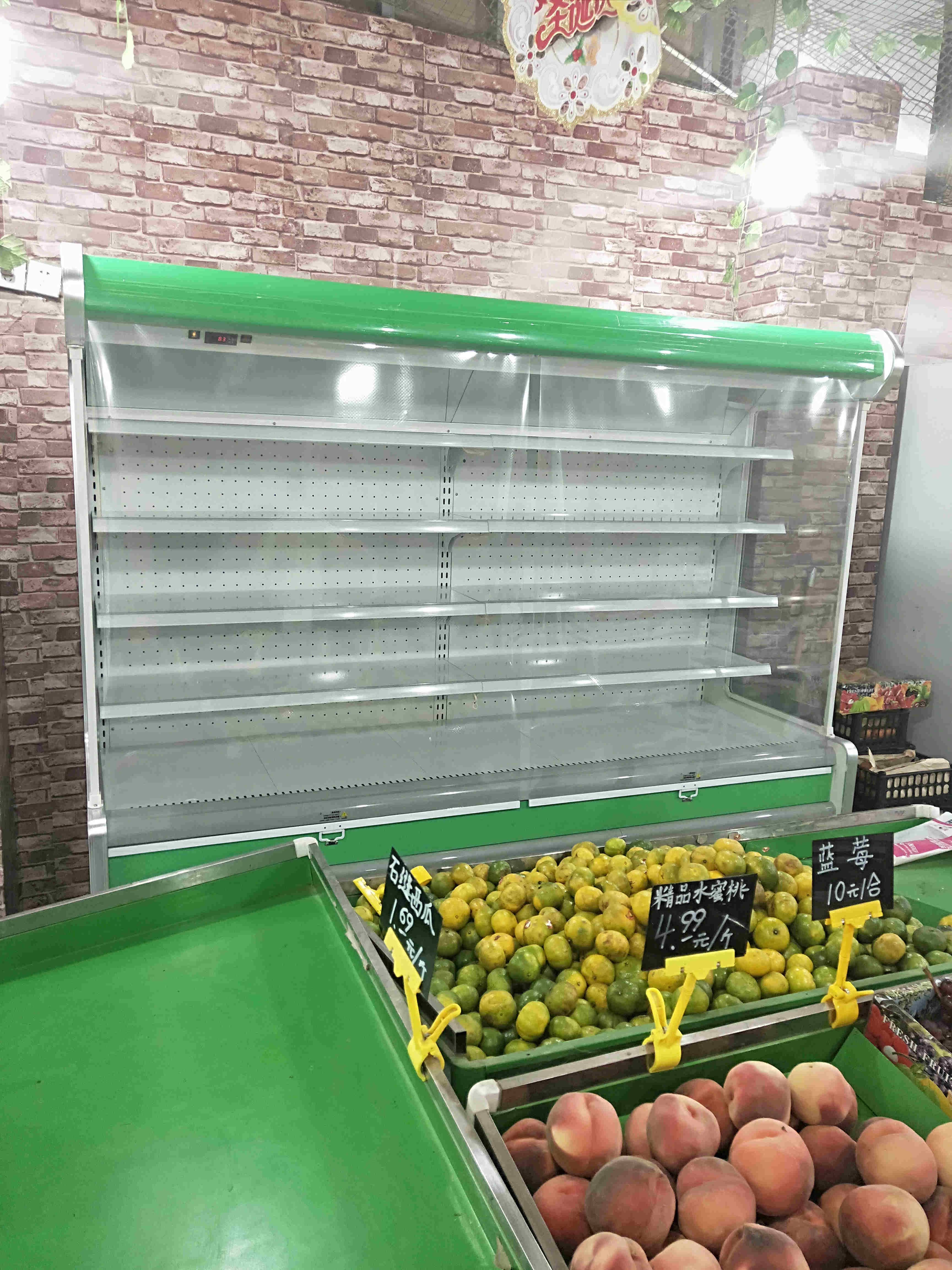 郑州超市风幕柜水果保鲜柜展示柜冷藏柜 商用点菜柜风冷冰柜新款色可选