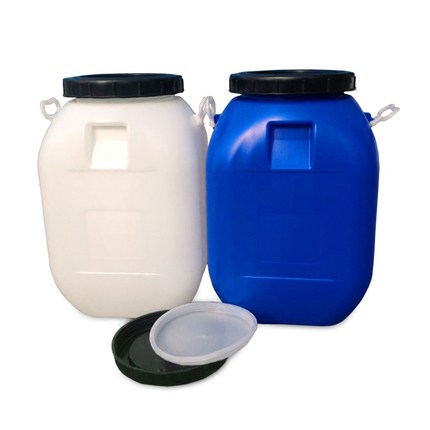 加厚50L塑料桶带盖食品级方桶50kg蓝色化工桶泔水桶100斤储水