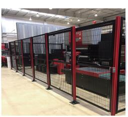 Aluson晟力工业铝型材围栏 工业机器人安全防护栏安全防护罩黑色40网格定做