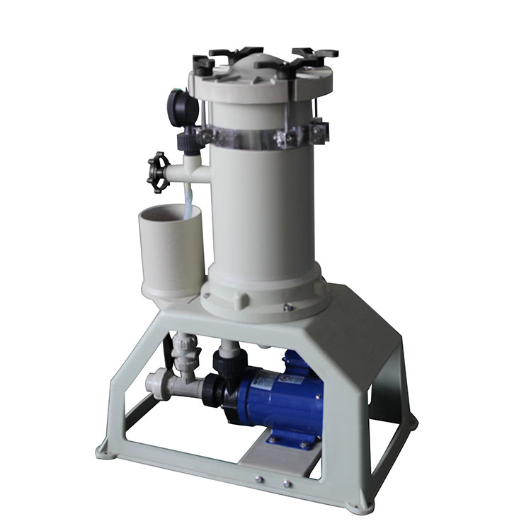 厂家直销PP塑料耐酸碱小型化学药液电镀过滤机