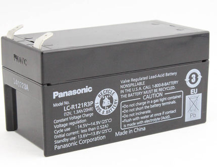 松下Panasonic LC-R121R3P 12V1.3AH电子仪器/应急电源医疗用电池