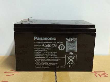 松下Panasonic LC-RA1212PG1 12V12AH蓄电池 电瓶 免维护蓄电池