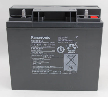 松下Panasonic 免维护蓄电池 LC-P1220ST 12V20AH UPS电源**