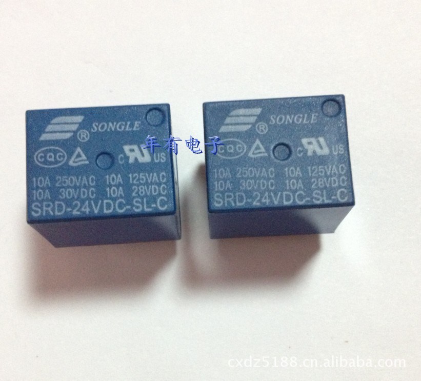 松乐继电器SRD-24VDC-SL-C原装正品供应