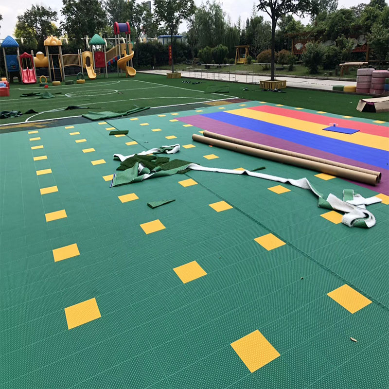 石家庄厂家供应各种颜色幼儿园PP悬浮式拼装地板