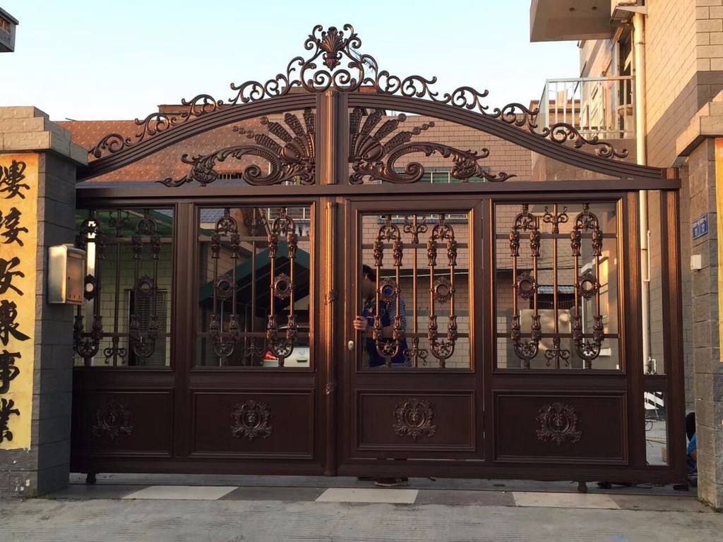 铝艺大门铸铝庭院门定做A北京朝阳区别墅庭院大门