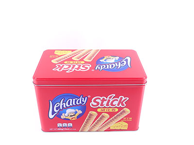 巧克力饼干坚果干果包装铁盒长方形 马口铁食品盒东莞工厂定制
