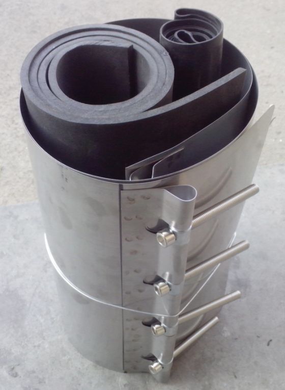 HDPE塑钢缠绕管不锈钢卡箍