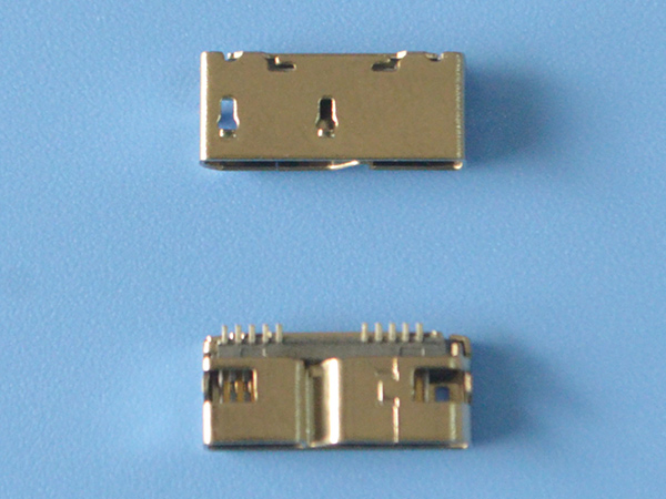 USB连接器3.0母座 MiCRO USB 3.0母头 10P直边脚长0.45