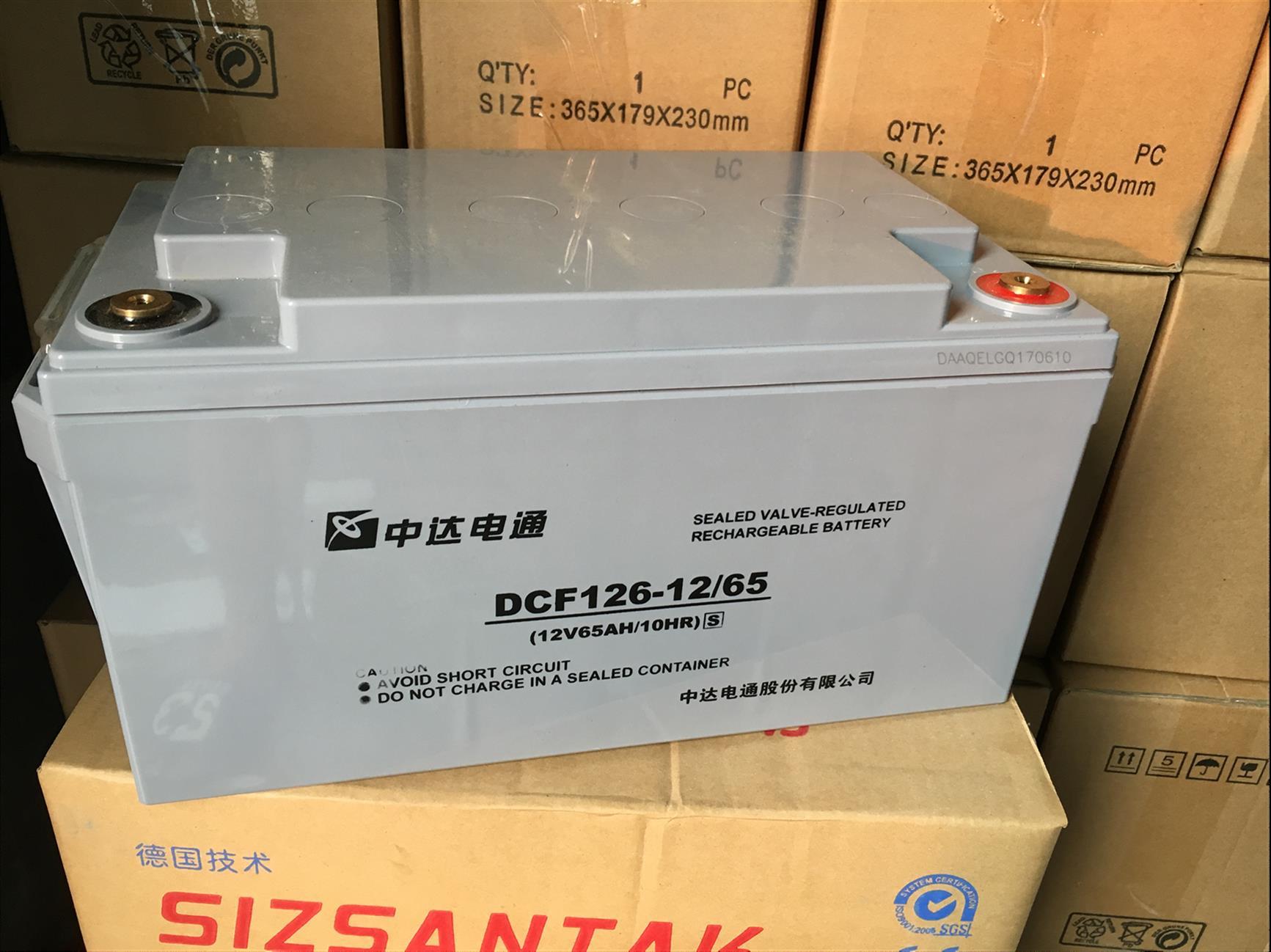 中达电通蓄电池DCF126-12/8参数供应