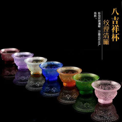 中国台湾爱莲寺琉璃佛教用品新品琉璃佛具琉璃供具琉璃密宗佛教用品