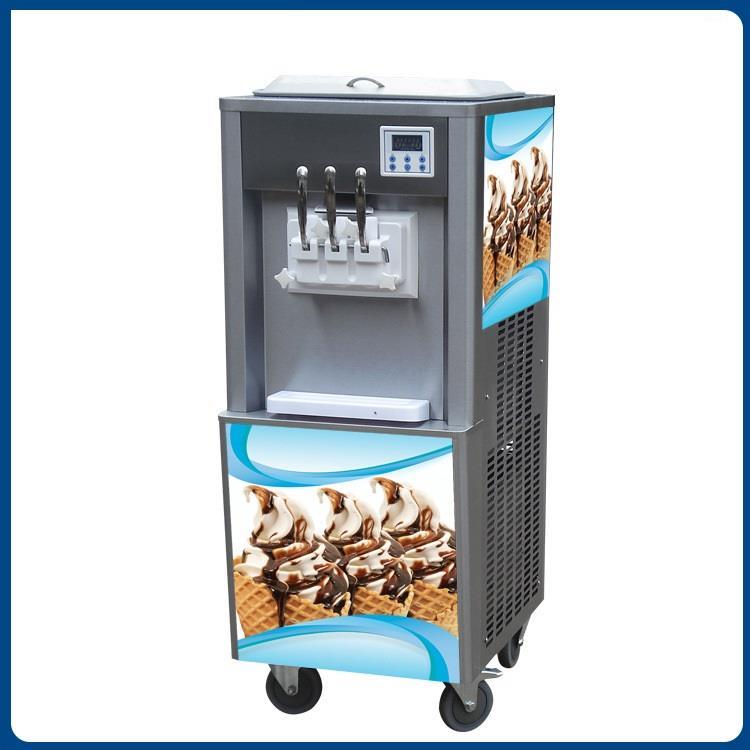 张家口冰激凌机三色冰淇淋机教技术 冰激凌机 批发价格