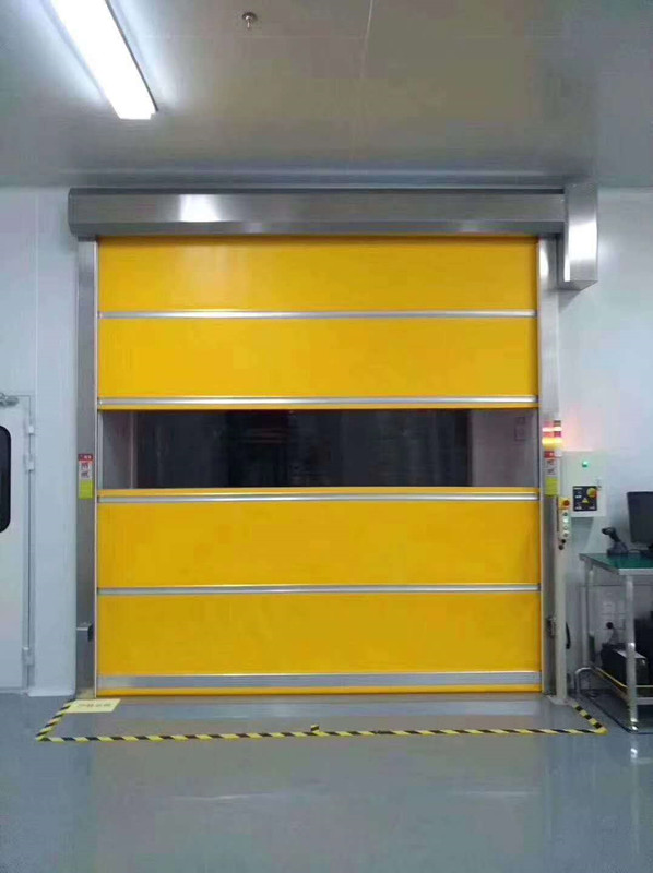 惠州PVC快速卷帘门厂家|车间防尘感应自动升降门|透明车库门