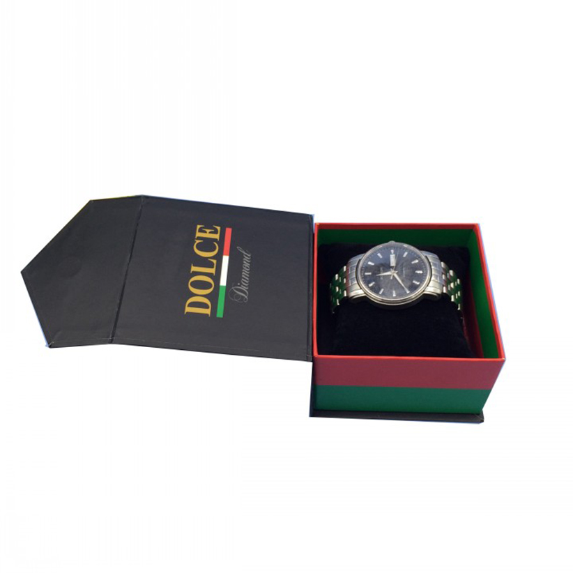 厂家批发定制手表收纳盒 精美翻盖手表盒 环保纸质手表盒子包装盒